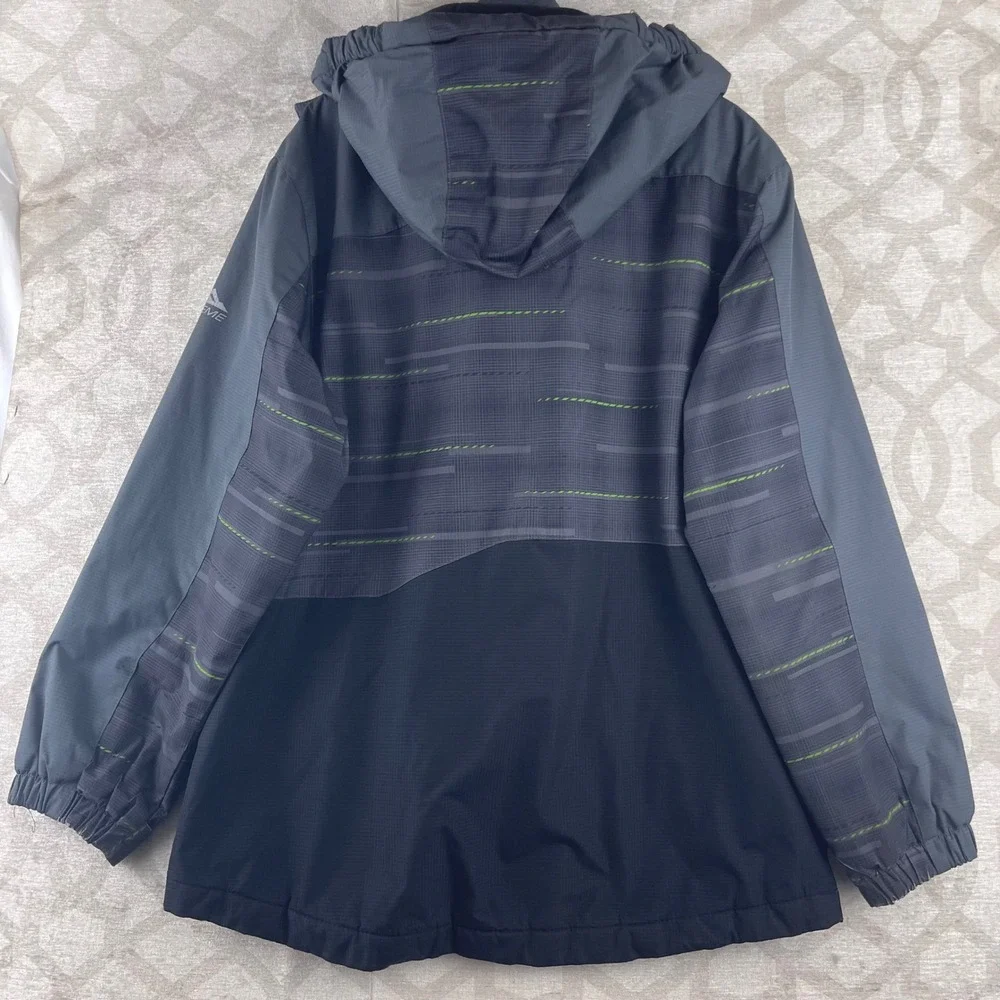 Free Country FCXtreme Kids Large 14/16 Grey Black Green Hooded Winter Jacket - Picture 8 of 8